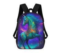 sinyumoney Enchanted Unicorn Sky Mochila Infantil Para Niñas, Mochila Escolar 3D, Mochila Para Niños Pequeños, Mochila Informal De Día, Mochila Escolar De Moda 17inch