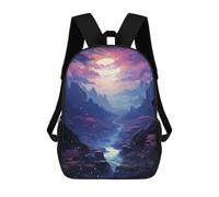 sinyumoney Enchanted Valley Moonlit Journey Mochila Escolar Infantil Impresa En 3D 17inch Mochilas De Moda Para Niños De Primaria Y Secundaria