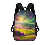 sinyumoney Enchanted Valley of Colors Mochila Escolar Para Niñas Mochila Impermeable Mochila Informal De Día Mochila Ligera Para Niño Y Niña Mochila Escolar 17inch