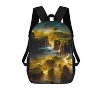 sinyumoney Enchanted Waterfall Landscape -2 Mochila Escolar Mochila De Día Mochila De Negocios Mochila Impermeable Para Libros - Perfecta Para Viajes, Trabajo Y Uso Diario 17inch