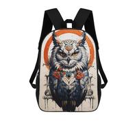 Sinyumoney Enchanted White Cat Mochilas para niños, mochila escolar, mochila impresa en 3D para niños, mochila de viaje, bolsa de escuela, bolsa de escuela para niños, Lunar Oracle, 17"