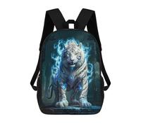 sinyumoney Enchanted White Tiger Mochila Infantil, Mochila Escolar Para Niños, Mochila Escolar Infantil Con Estampado 3D De Dibujos Animados, Mochila De Gran Capacidad Para Niños Y Niñas 17inch