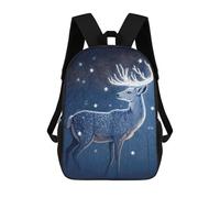 sinyumoney Enchanted Winter Deer -1 Mochilas Infantiles Impresas En 3D, Mochilas De Moda Informales, Mochilas De Viaje Bonitas, Mochilas Informales Para Exteriores Para Niños Y Niñas 17inch