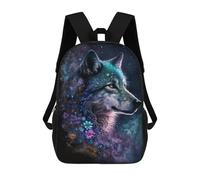 sinyumoney Enchanted Wolf Fantasy Art Print -1 Mochila Escolar Informal Para El Día A Día, Para La Escuela, El Trabajo Y Los Viajes Para Hombres, Mujeres Y Adolescentes. 17inch