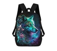 sinyumoney Enchanted Wolf Fantasy Art Print Mochila Escolar Ligera Para Aeropuerto Y Universidad Para Niñas Y Adolescentes 17inch
