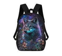 sinyumoney Enchanted Wolf Fantasy Artwork -1 Mochilas Escolares Para La Escuela Secundaria, Preparatoria, Universidad Y Viajes Para Niños/niñas/adolescentes 17inch