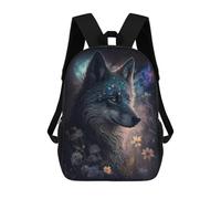 sinyumoney Enchanted Wolf Portrait Mochilas Escolares, De Viaje Y Universitarias Para Hombres, Mujeres Y Adolescentes 17inch