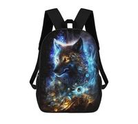 sinyumoney Enchanted Wolf Spirit Art Mochila Escolar Impresa En 3D Mochila Escolar De Moda Para Niños Mochilas Para Niños Estudiantes De Secundaria 17inch