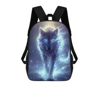 sinyumoney Enchanted Wolf Spirit Art Print Mochila Escolar, Mochila De Viaje Para La Universidad, Mochilas Para Niñas Y Adolescentes 17inch
