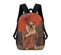 sinyumoney English Bulldog Geisha Mochilas Escolares Para La Escuela Secundaria, Preparatoria, Universidad Y Viajes Para Hombres, Mujeres Y Adolescentes 17inch
