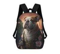 sinyumoney English Bulldog Kimono Mochila Con Bolsillo Mochilas Impresas En 3D, Mochilas De Viaje, Mochilas Para Libros, Mochila Escolar Para Niños 17inch