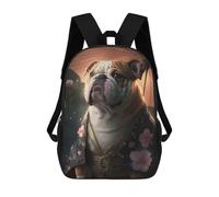 sinyumoney English Bulldog Kimono Mochila Escolar, Mochila De Negocios Para Portátil, Mochila Informal Unisex Para Hombres, Mujeres Y Adolescentes 17inch