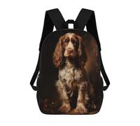 sinyumoney English Cocker Spaniel Mochila Escolar Para Niños Mochila Escolar Impresa En 3D Mochila Escolar De Moda Para Niños De Primaria Y Secundaria 17inch