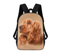 sinyumoney English Cocker Spaniel Mochila, Mochila Escolar Impresa En 3D, Bolsa Para El Almuerzo Escolar, Mochila De Viaje, Mochila Para Amigos, Mochila Escolar Para Niñas Y Niños 17inch