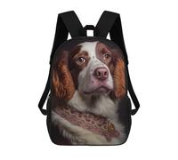 sinyumoney English Springer Spaniel Mochila Escolar Infantil De Moda Informal Mochilas Infantiles Impresas En 3D Mochila Grande Para Niño 17inch