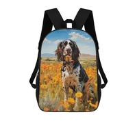 sinyumoney English Springer Spaniel Mochilas Infantiles Mochila Escolar Impresa En 3D Para Niños Mochilas De Viaje Bolsas Para Libros Para Niños 17inch Mochila Escolar