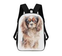 sinyumoney English Toy Spaniel Dog Mochila Escolar, Mochila Infantil Para Niños Y Adolescentes, Regalos, Mochilas De Día Con Impresión 3D, Mochila Escolar, Mochila Para Libros 17inch
