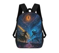 sinyumoney Epic Battle Under Cosmic Eye Mochila Infantil Para Niñas Y Niños, Mochila De Día, Escuela Primaria, Perfecta Para La Vuelta Al Cole O Educación Física, Regalos Y Viajes 17inch