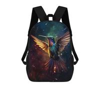 sinyumoney Epic Rainy Hummingbird Mochila Escolar De Moda Para Estudiantes, Adecuada Para Niños Y Niñas, Mochila Informal Para Viajes Al Aire Libre, Esencial Para El Día A Día 17inch