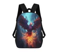 sinyumoney Epic Rainy Phoenix Mochila Escolar De Moda Para Estudiantes, Adecuada Para Niños Y Niñas, Mochila Informal Para Viajes Al Aire Libre, Esencial Para El Día A Día 17inch