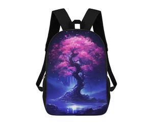 sinyumoney Epic Viole Blue Tree Mochila Para Niños, Adolescentes Y Estudiantes, Mochilas Para Niñas, Mochilas Para Niños Pequeños, Primaria Y Secundaria 17inch