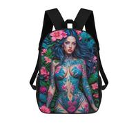 sinyumoney Erotic Flower Lady Mochilas Para Niños Mochilas Escolares Mochila Escolar Para Niños Impresa En 3D Mochilas De Viaje De Moda Para Niños De Primaria Y Secundaria 17inch