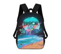 sinyumoney Error 404 Mochila Escolar De Moda, Mochila Para Material Escolar, Mochila Impermeable Informal Para Acampar, Aventuras Al Aire Libre Y Viajes Diarios 17inch