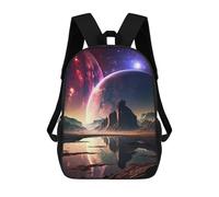 sinyumoney Ethereal Twilight Mochila Escolar Para Niños Y Niñas, Mochila Informal De Viaje, Mochila De Gran Capacidad Para El Día A Día 17inch