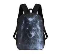 sinyumoney Ethereal Wolf Mochila Escolar Grande, Ligera E Informal: Perfecta Para Viajes, Trabajo Y Uso Diario 17inch