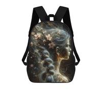 sinyumoney Ethereal Woman with Cherry Blossoms Mochila Escolar Infantil De Moda Informal Mochilas Infantiles Impresas En 3D Mochila Grande Para Niño 17inch