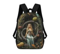 sinyumoney Eve in Eden Garden Fantasy Mochila Escolar Infantil De Moda Informal Mochilas Infantiles Impresas En 3D Mochila Grande Para Niño 17inch