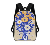 sinyumoney Evelyn Bouquet of Flowers Mochila Impermeable Para Ordenador Portátil Para Acampada, Aventuras Al Aire Libre Y Viajes Diarios 17inch