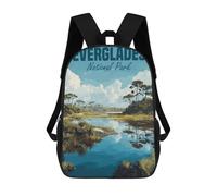 sinyumoney Everglades National Park Mochila Escolar Para Niños Con Impresión 3D, Mochila Moderna Para Niños Y Niñas, Mochila Informal Para Estudiantes. 17inch