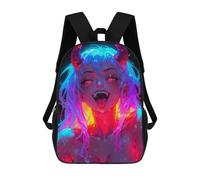 sinyumoney Evil Anime Demon Girl Mochila Escolar Para Ordenador Portátil Para La Escuela/trabajo/viajes: Perfecta Para Viajes, Trabajo Y Uso Diario 17inch