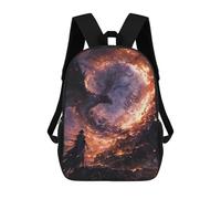 sinyumoney Evil Black Phoenix Mochilas Para Niños Mochila Escolar Mochila Escolar Impresa En 3D Para Niños Estudiantes De Primaria Y Secundaria 17inch