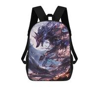 sinyumoney Evil Kitsune Fox Mochila Escolar Para Niños Con Impresión 3D, Mochila Moderna Para Niños Y Niñas, Mochila Informal Para Estudiantes. 17inch