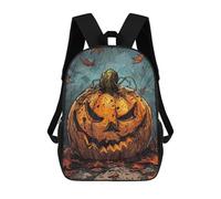sinyumoney Evil Pumpkin Illustration Mochila Escolar Impresa En 3D Para Niños, Mochila Escolar, Mochilas De Viaje, Bolso Informal De Moda Para Niños Y Estudiantes 17inch