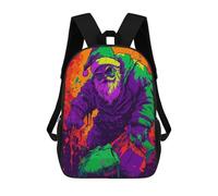 sinyumoney Evil Santa Claus Mochila Escolar Para Niños De 17 Pulgadas, Mochila Informal De Viaje Para Niños Y Niñas, Mochila De Gran Capacidad Para El Día A Día 17inch