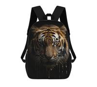 sinyumoney Evil Tiger Fluid Dripping Mochila Escolar Para Niños De 17 Pulgadas, Mochila Informal De Viaje Para Niños Y Niñas, Mochila De Gran Capacidad Para El Día A Día 17inch