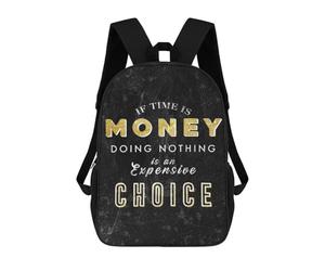 sinyumoney Expensive Choice Mochila Escolar De 17 Pulgadas Impresa En 3D Mochilas Infantiles Mochila Genial Impresa En 3D Para Niños De Primaria Y Secundaria