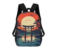 sinyumoney Exploration Japan Gate Mochilas De Moda Impresas En 3D 17inch Mochila Escolar Informal Para Niños De Primaria Y Secundaria