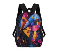 sinyumoney Expressionist Geometry Butterfly Mochila Escolar Infantil Impresa En 3D Para Niños, Mochilas De Viaje De Alta Capacidad, Bolsas Para Libros, Mochila Escolar Infantil 17inch
