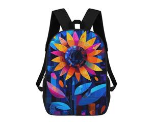 sinyumoney Expressionist Geometry Sunflower - Vibrant Abstract Floral Art Mochilas Para Niños Mochila Escolar Mochila Escolar Impresa En 3D Para Niños Estudiantes De Primaria Y Secundaria 17inch