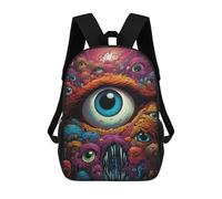 sinyumoney Eye of Madness Mochila De Peluche Con Dibujos Animados, Mochila 3D Para Niños, Bolsa Escolar, Idea De Regalo De Cumpleaños Para Niños Y Niñas 17inch