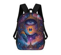 sinyumoney Eye of The Cosmos -1 Mochila Escolar Impresa En 3D Para Niños, Mochila Escolar Informal De Moda Para Viajes Para Niños Y Estudiantes 17inch