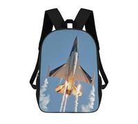 sinyumoney F-16 Fighting Falcon Jet Mochilas Para Niños Mochila Escolar Mochila Escolar Impresa En 3D Para Niños Estudiantes De Primaria Y Secundaria 17inch