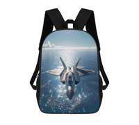 sinyumoney F22 Raptor Over The Ocean Mochilas Informales Para Niños, Mochila Escolar Para Adolescentes, Niñas Y Niños, Mochilas Para Libros 17inch
