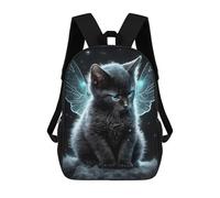 sinyumoney Fairy Cat in Starry Night Mochila Escolar Para Niños Y Niñas, Mochila Informal De Viaje, Mochila De Gran Capacidad Para El Día A Día 17inch