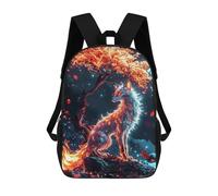 sinyumoney Fairy Kitsune Fox Spirit Mochila Escolar Resistente Al Agua, Mochila De Viaje, Bolsa Para Computadora Para La Escuela/trabajo/viajes 17inch