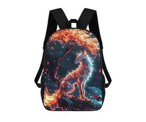 sinyumoney Fairy Kitsune Fox Spirit Mochila Escolar Resistente Al Agua, Mochila De Viaje, Bolsa Para Computadora Para La Escuela/trabajo/viajes 17inch